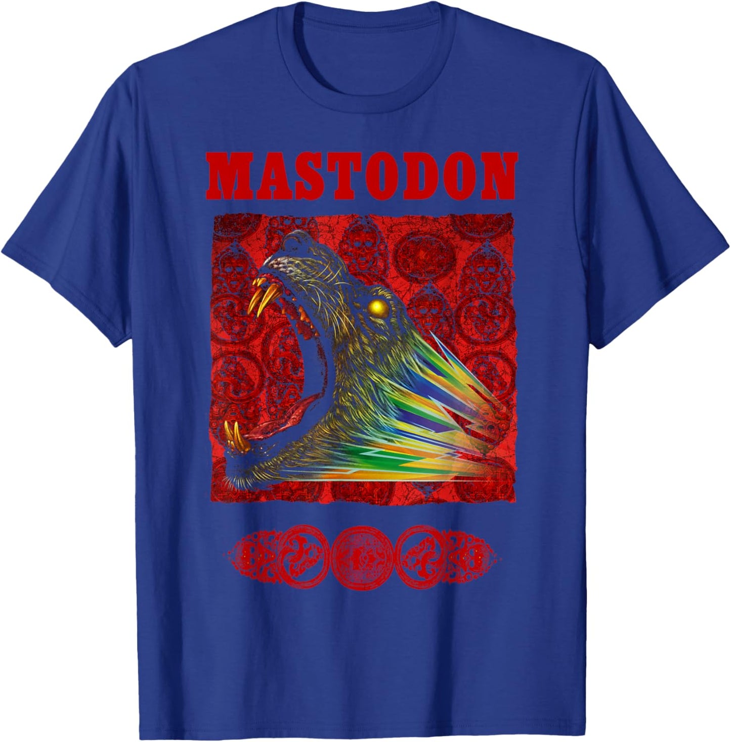 Mastodon Rainbow Lion T-Shirt - T-Shirt | Royal