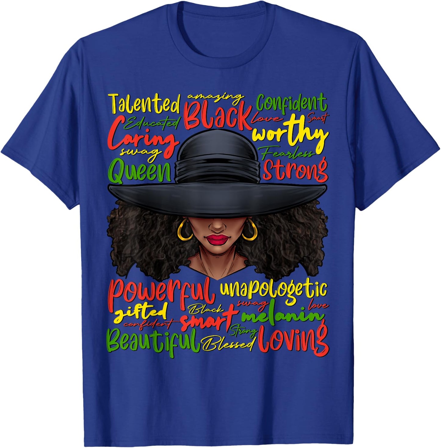 African Black History African American Ladies Juneteenth T-Shirt - T-Shirt | Royal