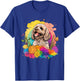 Cockapoo Mom Women Colorful Floral Graphic Flowers Dog T-Shirt - T-Shirt | Royal