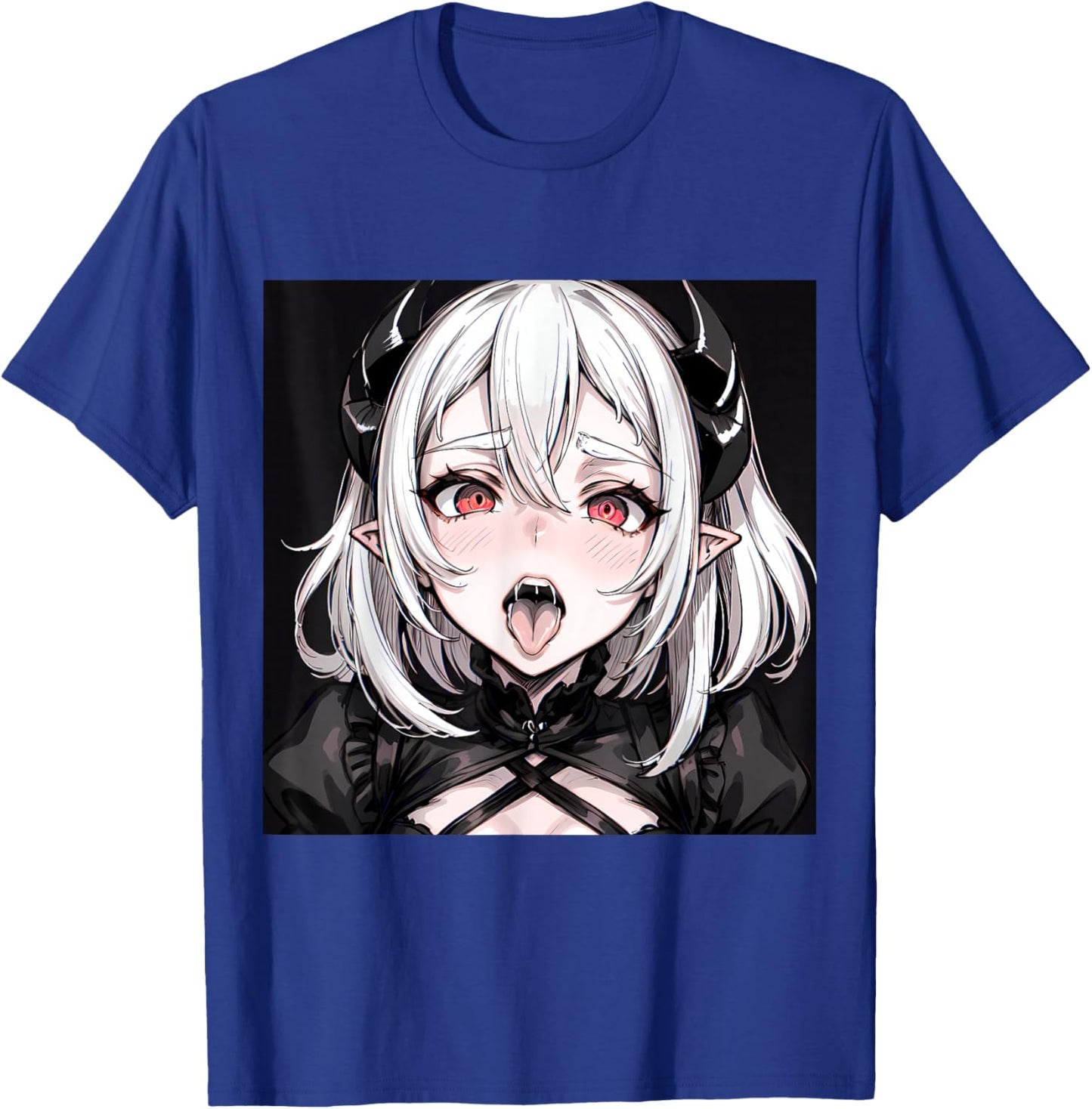 Lewd Anime Devil Girl Hentai Waifu T-Shirt - T-Shirt | Royal