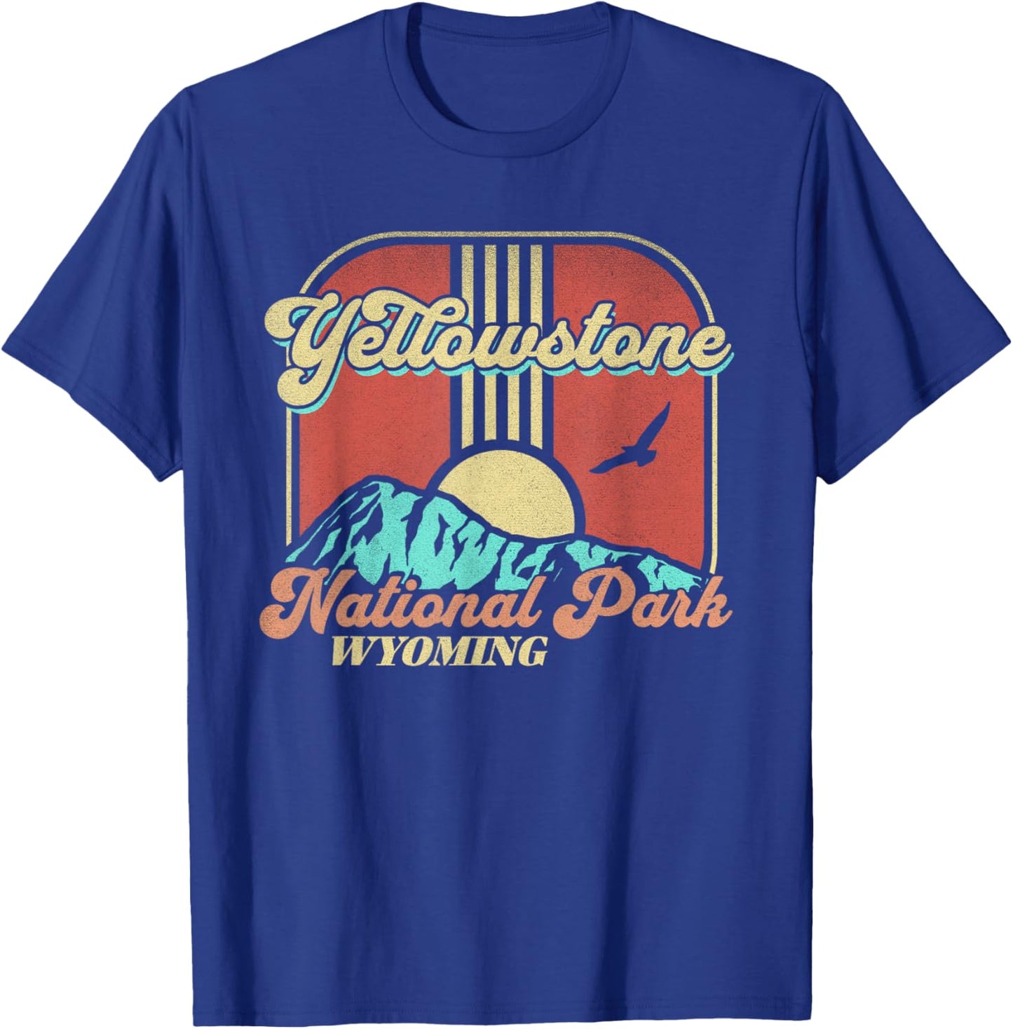 Yellowstone National Park Wyoming Nature Hiking Outdoors T-Shirt - T-Shirt | Royal