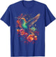 Hummingbird Flower Bird lover Animal T-Shirt - T-Shirt | Royal