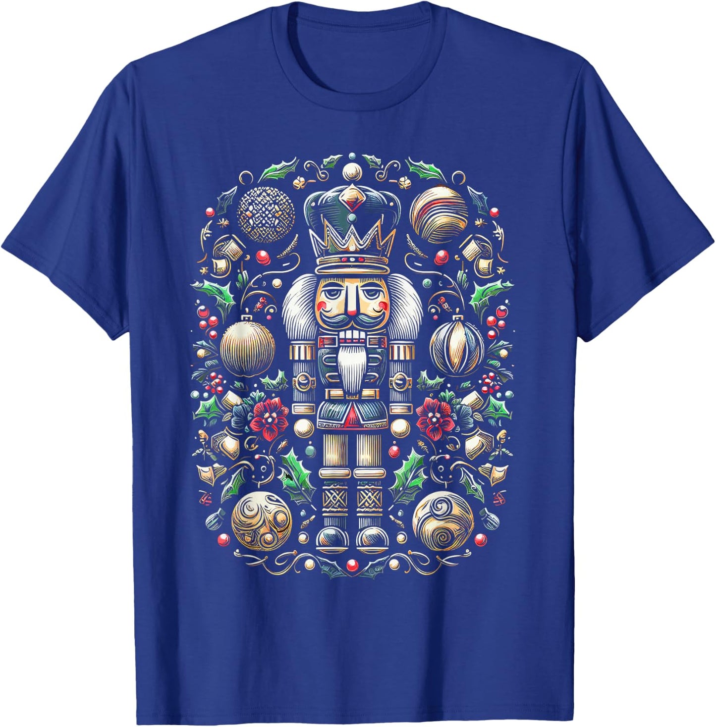 Christmas Nutcracker Merry Christmas Xmas Morning Holiday T-Shirt - T-Shirt | Royal