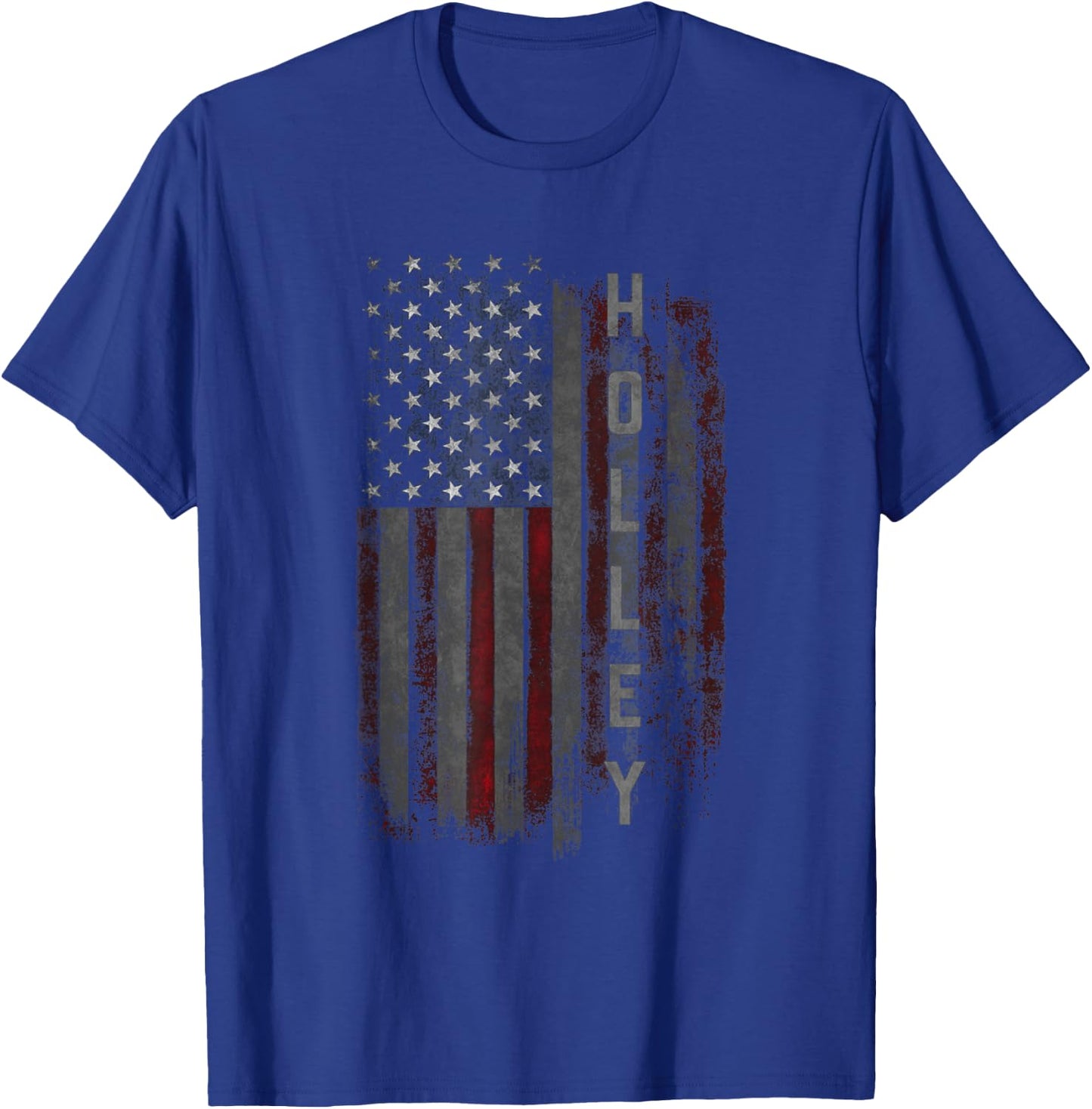 Holley Family American Flag Men T-Shirt - T-Shirt | Royal