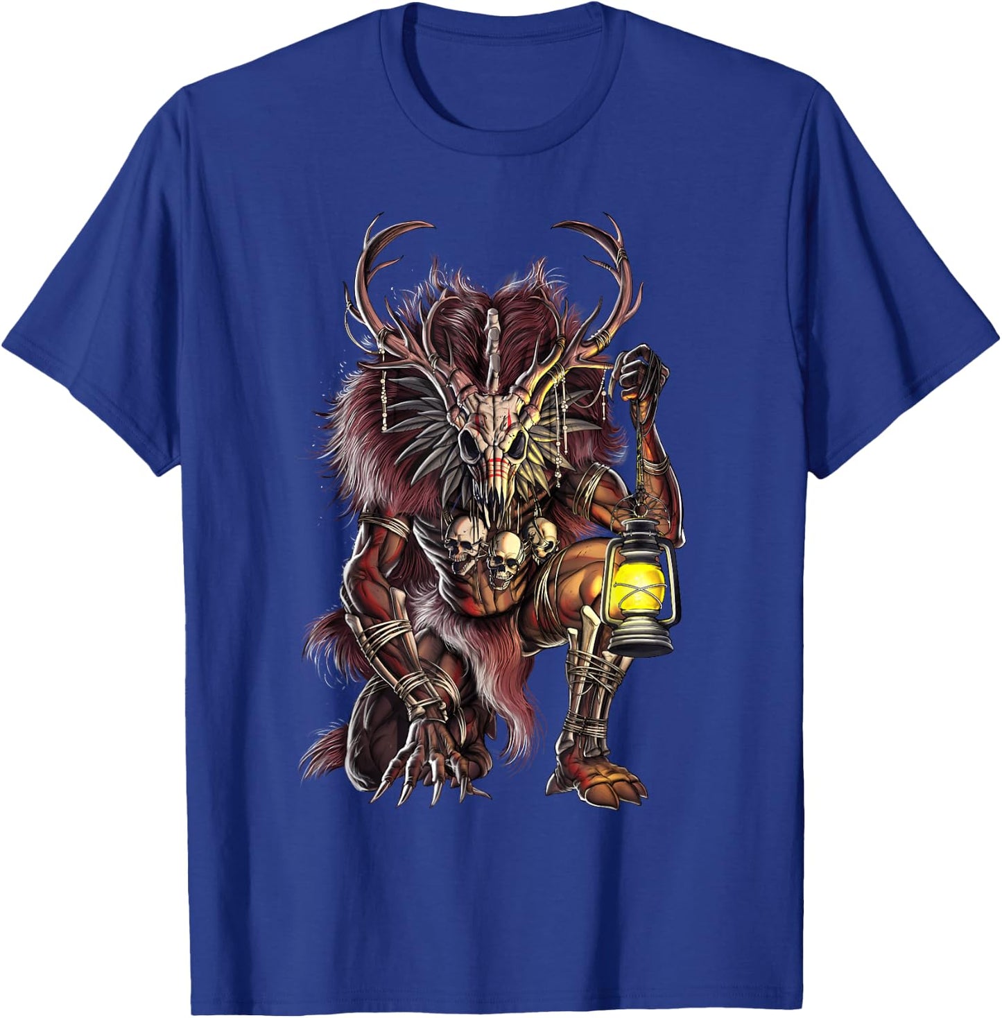 Wendigo Cryptid Creature Horror Cryptozoology Spirit T-Shirt - T-Shirt | Royal