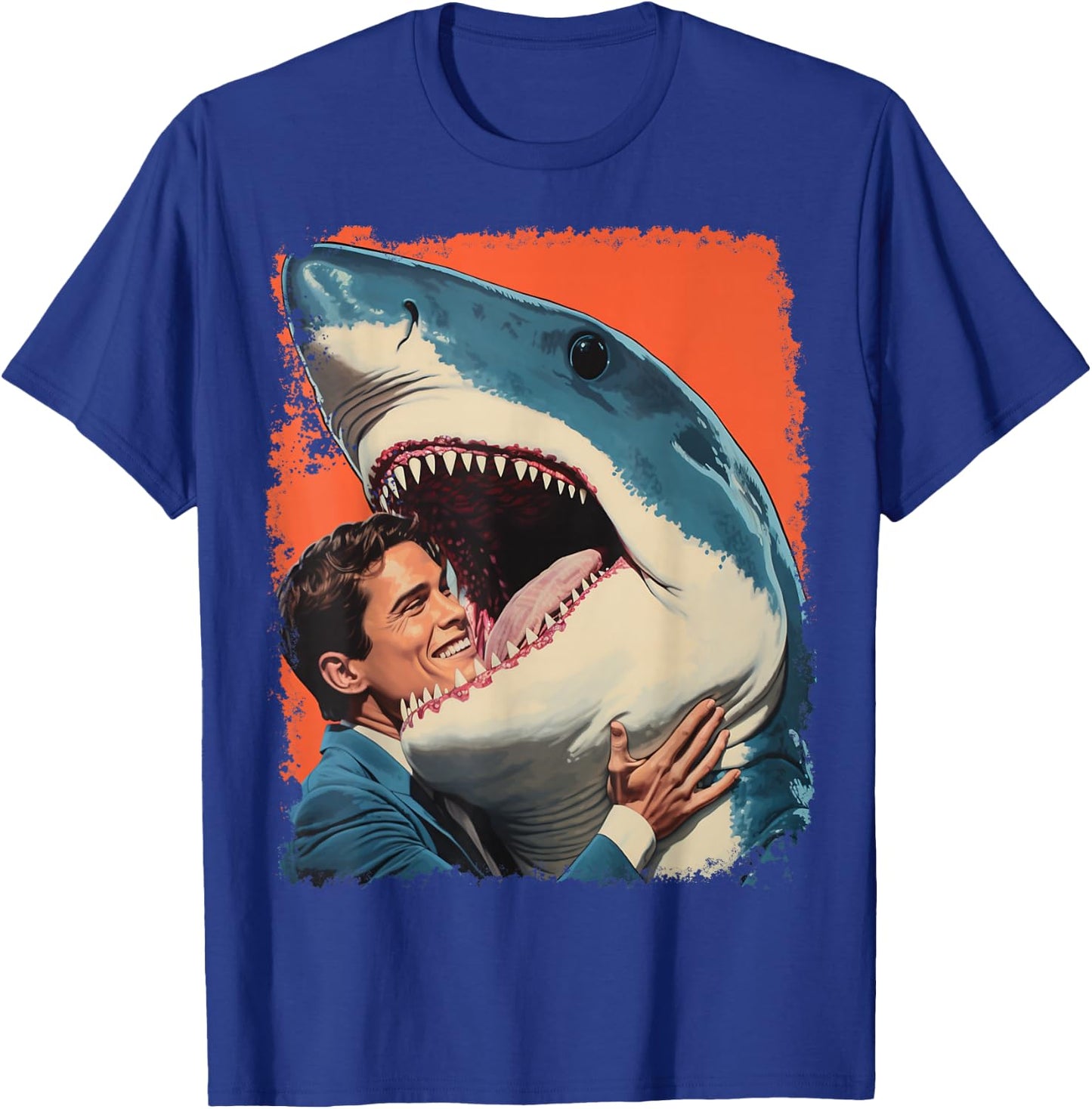 Pop Art Weird Funny Shark Meme T-Shirt - T-Shirt | Royal