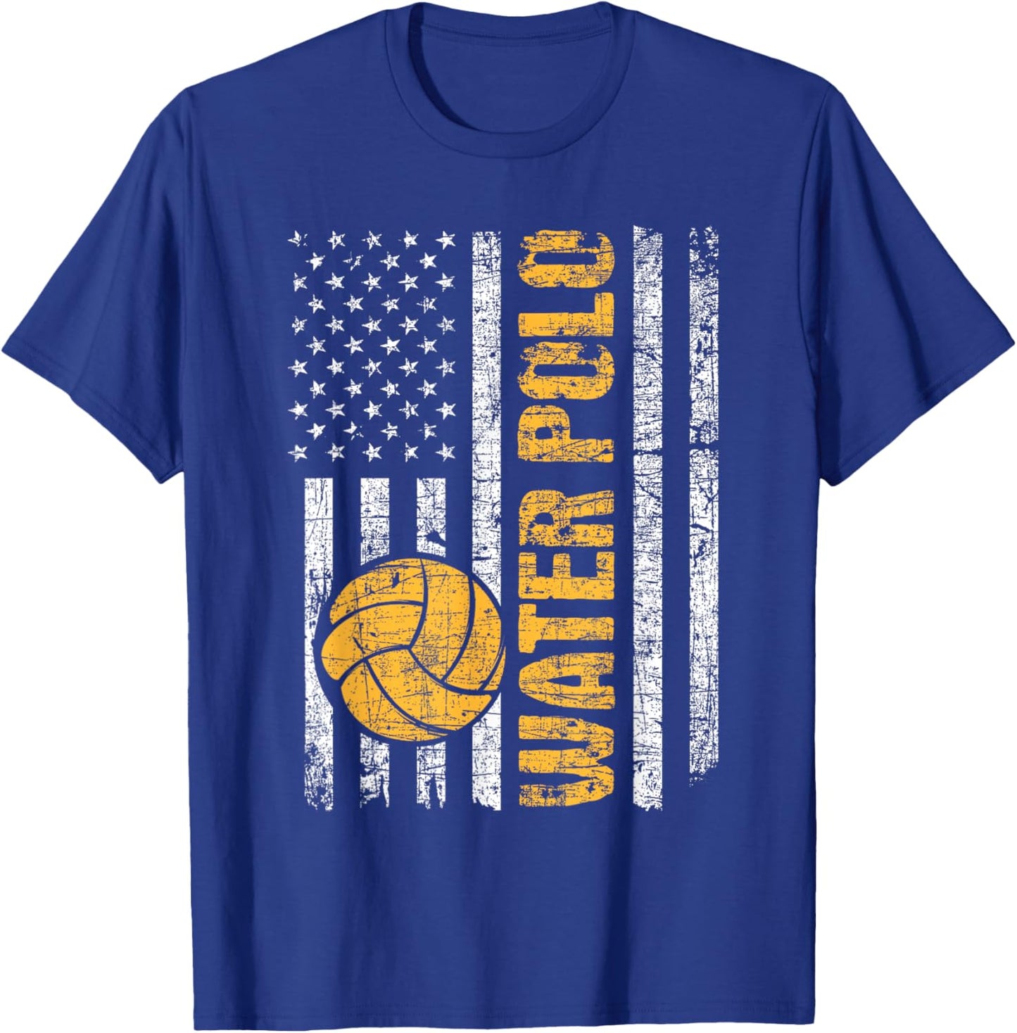 Water Polo - USA Flag Goalie Sportsmen Goalkeeper T-Shirt - T-Shirt | Royal