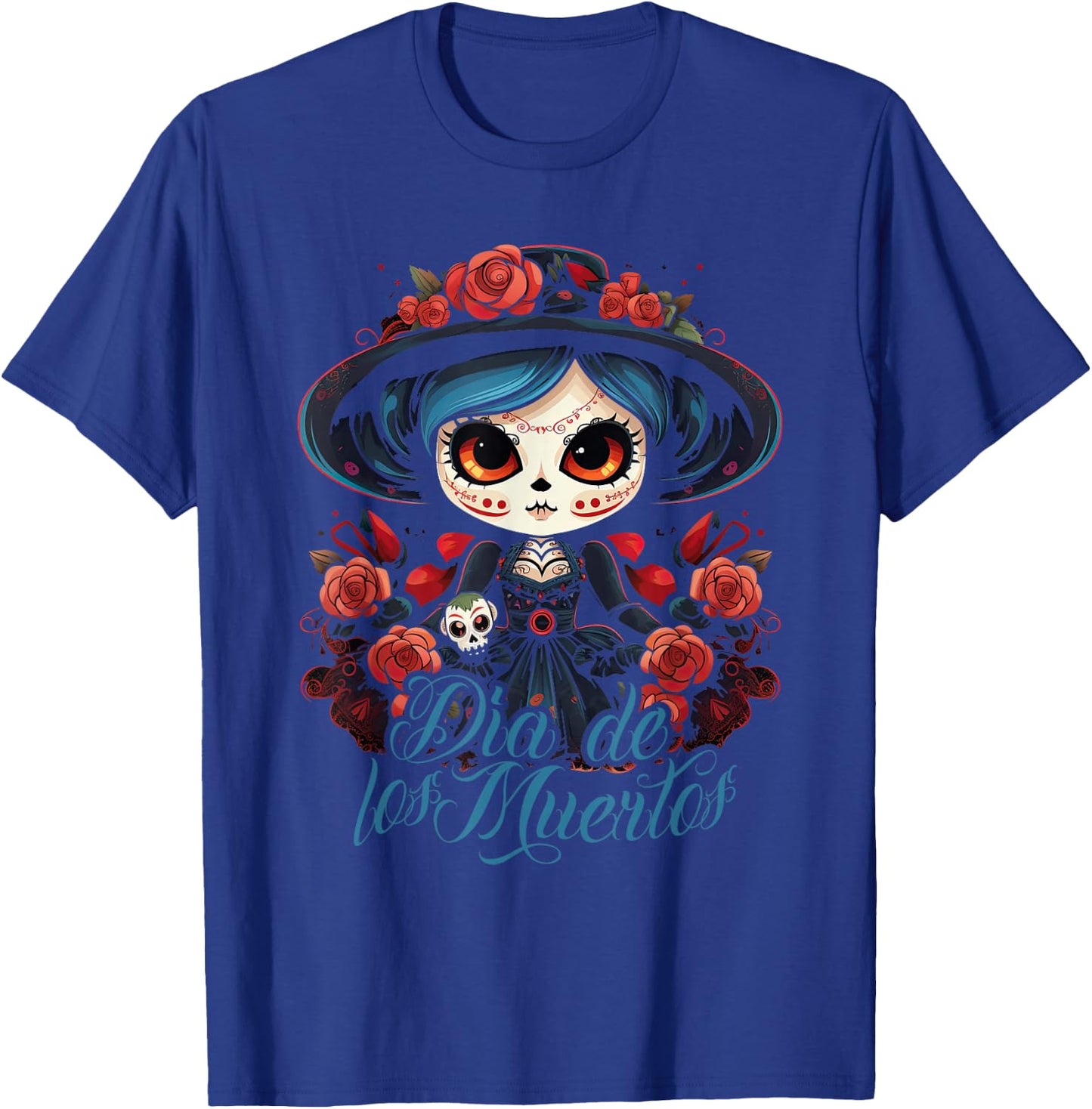 La Catrina Dress Stylish Day of the Dead Costume La Catrina T-Shirt - T-Shirt | Royal