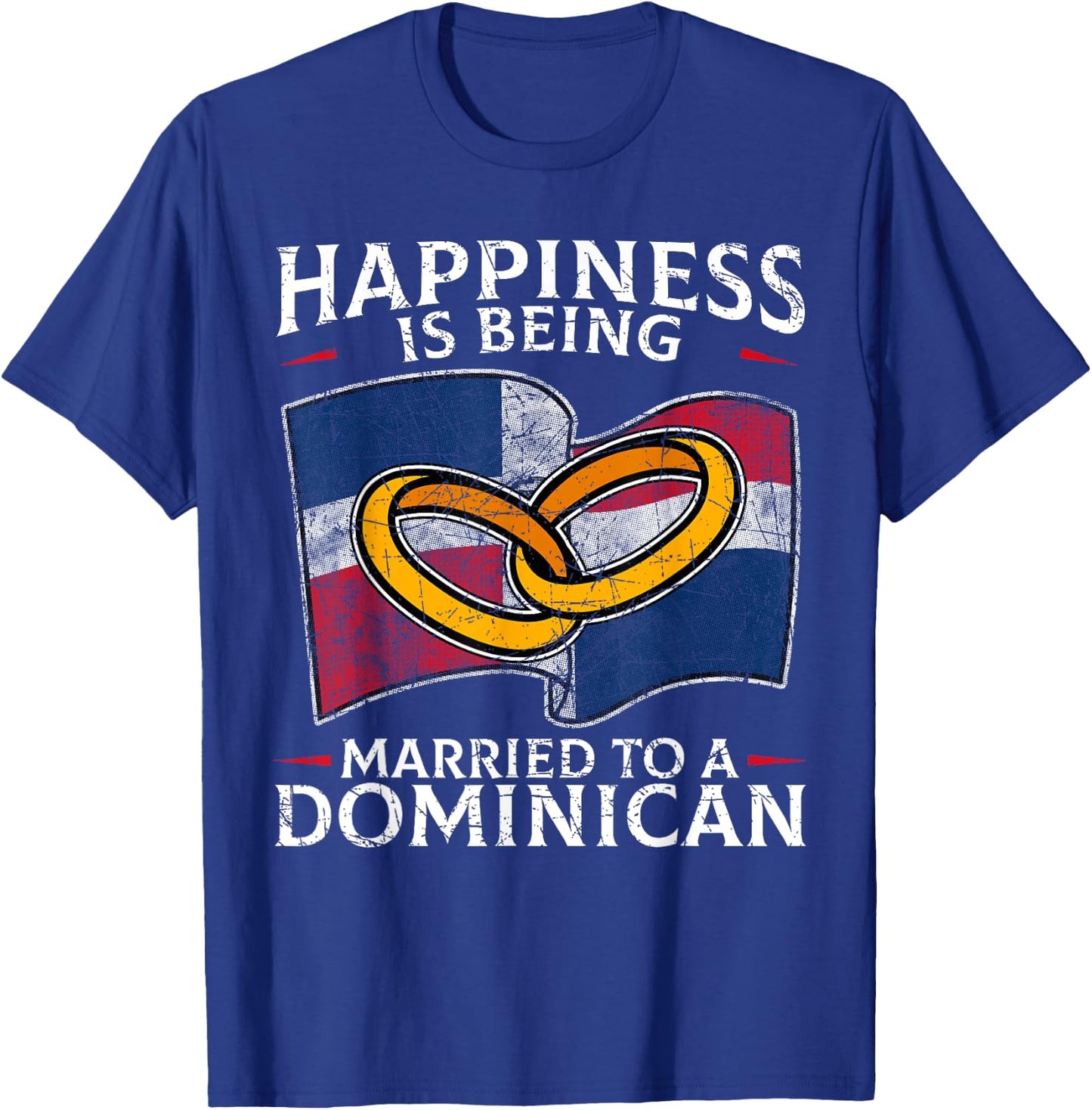 Dominican Republic Marriage Dominican Heritage Married T-Shirt - T-Shirt | Royal