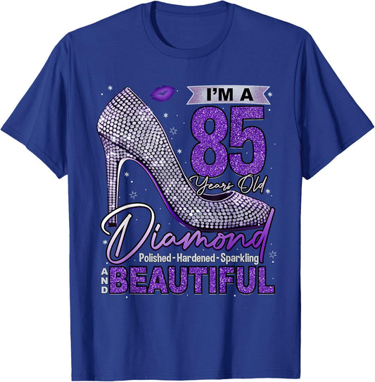 I'm A 85 Years Old Diamond, 85 and Fabulous Birthday Women T-Shirt - T-Shirt | Royal