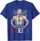 USA 4th of July, Teddy Roosevelt Funny Workout Muscles T-Shirt - T-Shirt | Royal