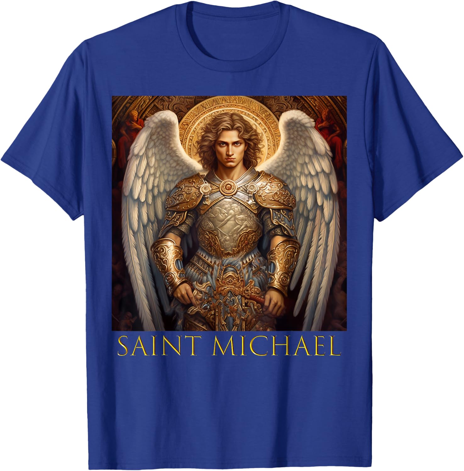 Saint Michael the Archangel T-Shirt - T-Shirt | Royal