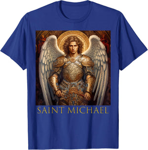 Saint Michael the Archangel T-Shirt - T-Shirt | Royal