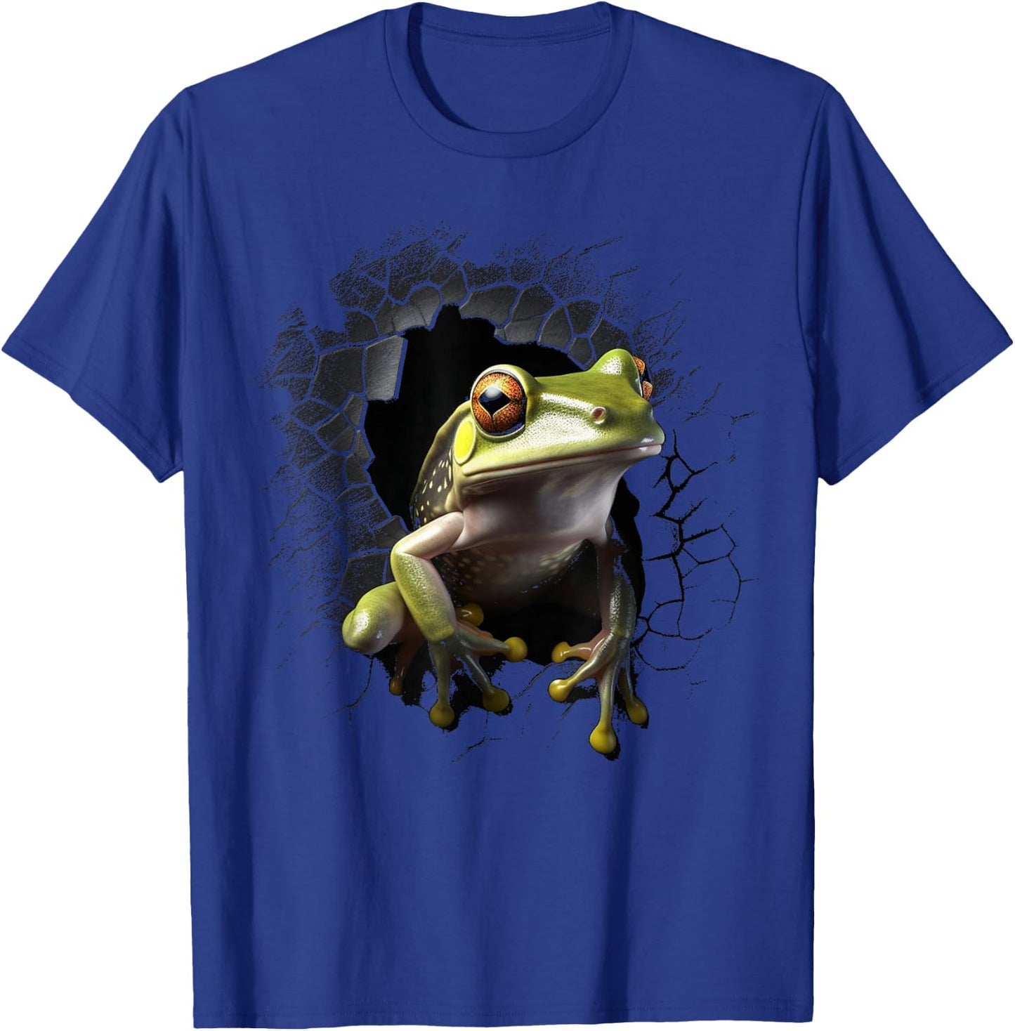 Frog Wall Animal Lovers Frog T-Shirt - T-Shirt | Royal
