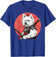 West Highland White Terrier Samurai Funny Dog Warrior Men Women Kids T-Shirt - T-Shirt | Royal