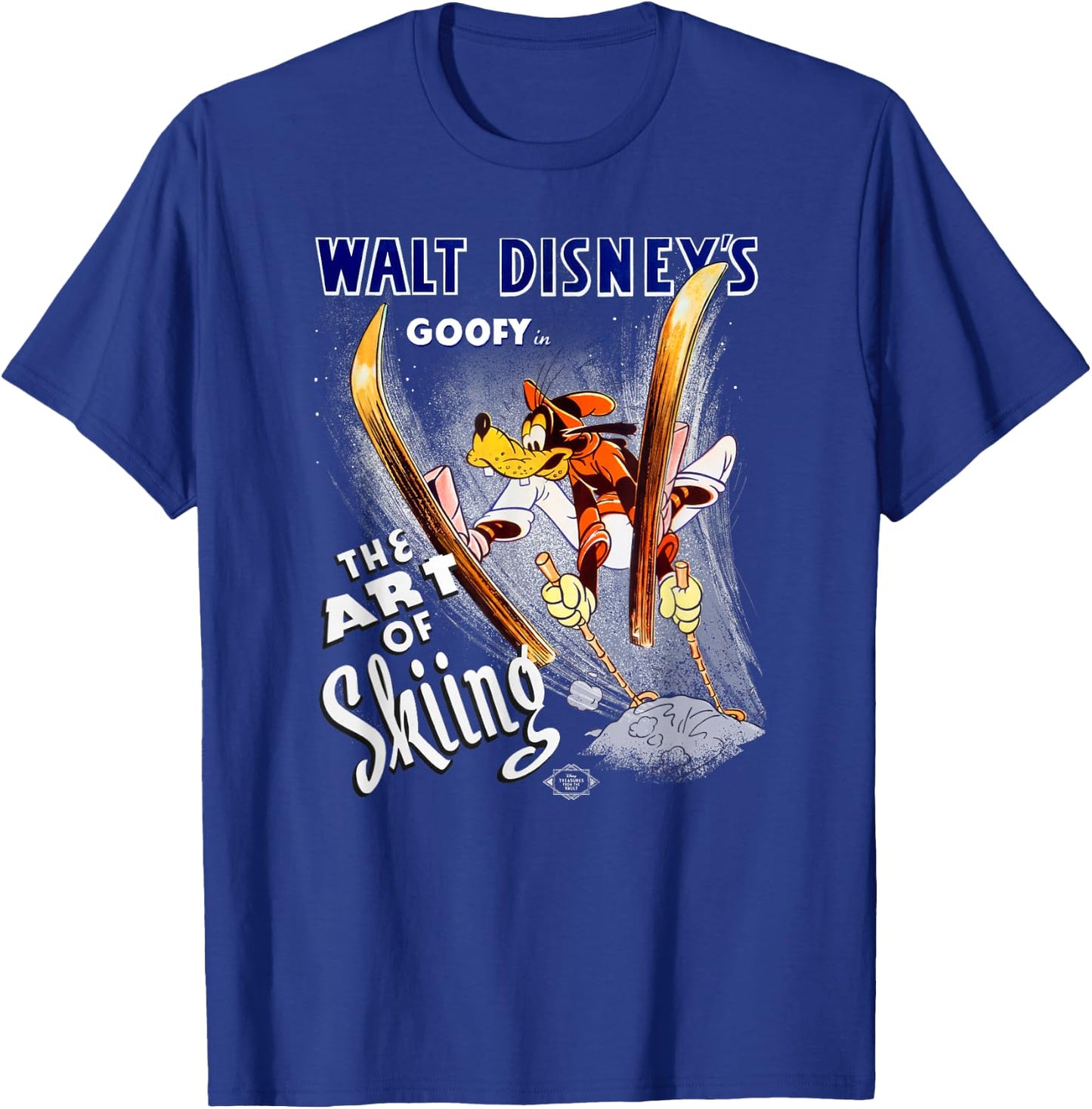 Disney Goofy The Art of Skiing Retro Vintage Classic T-Shirt - T-Shirt | Royal