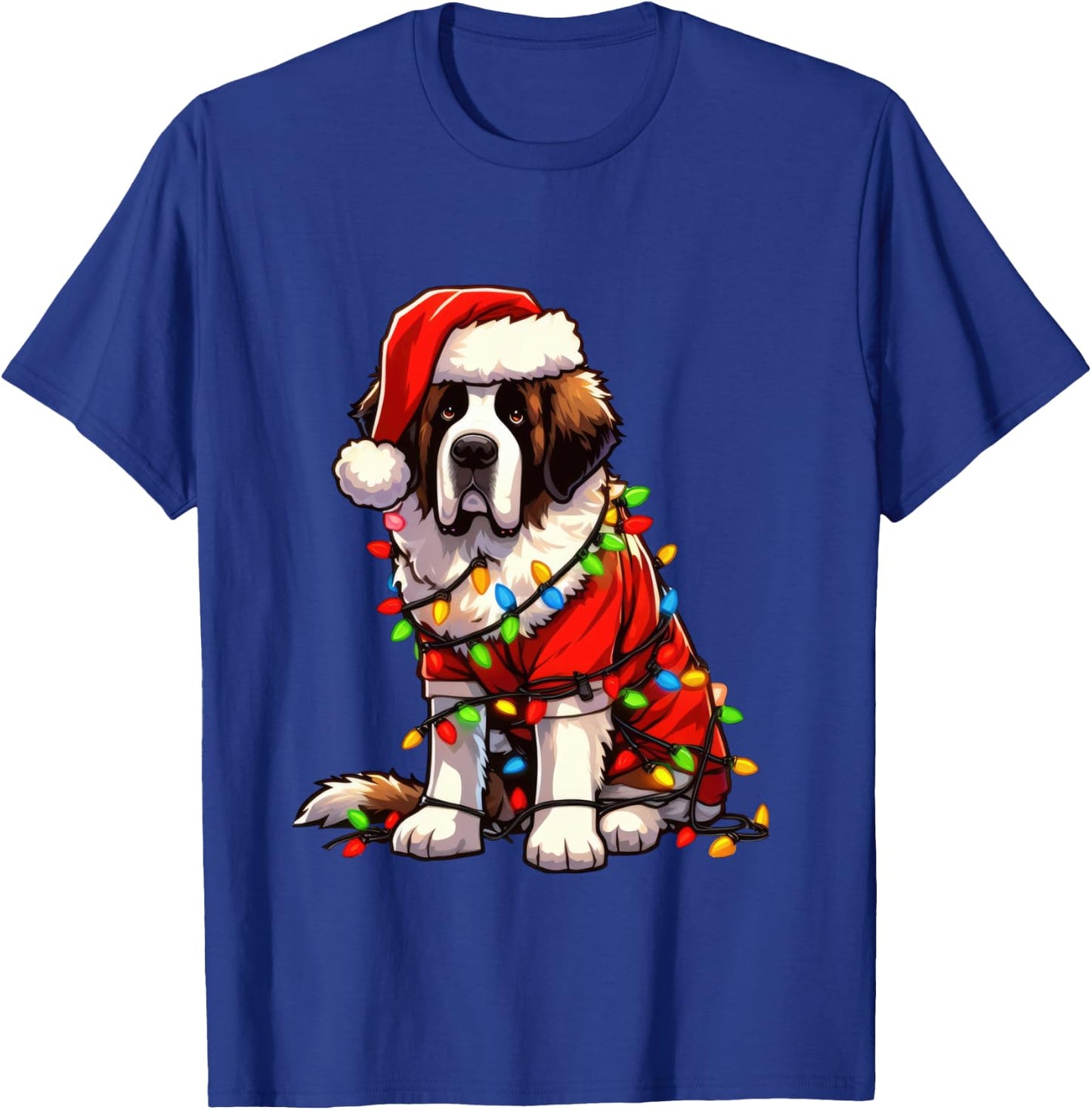 Saint Bernard Christmas Costume For Lover Dog T-Shirt - T-Shirt | Royal