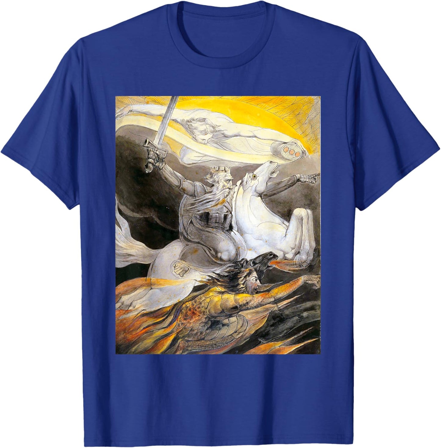 Death on a Pale Horse William Blake Romanticism Art T-Shirt - T-Shirt | Royal