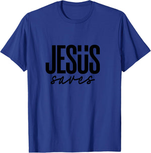 JESUS saves T-Shirt - T-Shirt | Royal