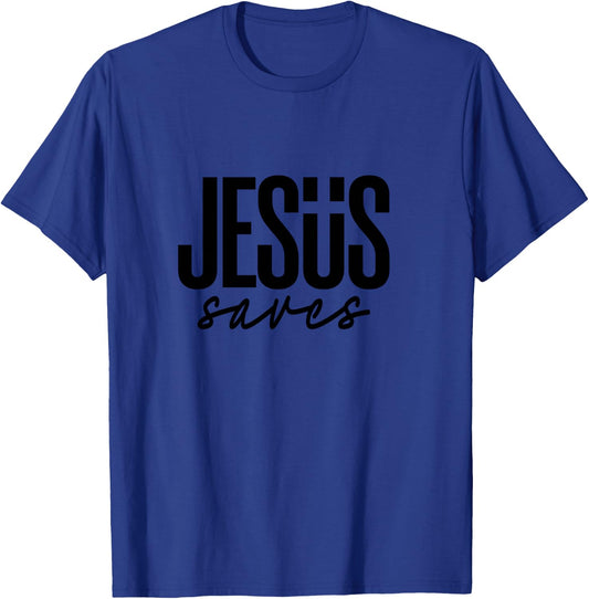 JESUS saves T-Shirt - T-Shirt | Royal