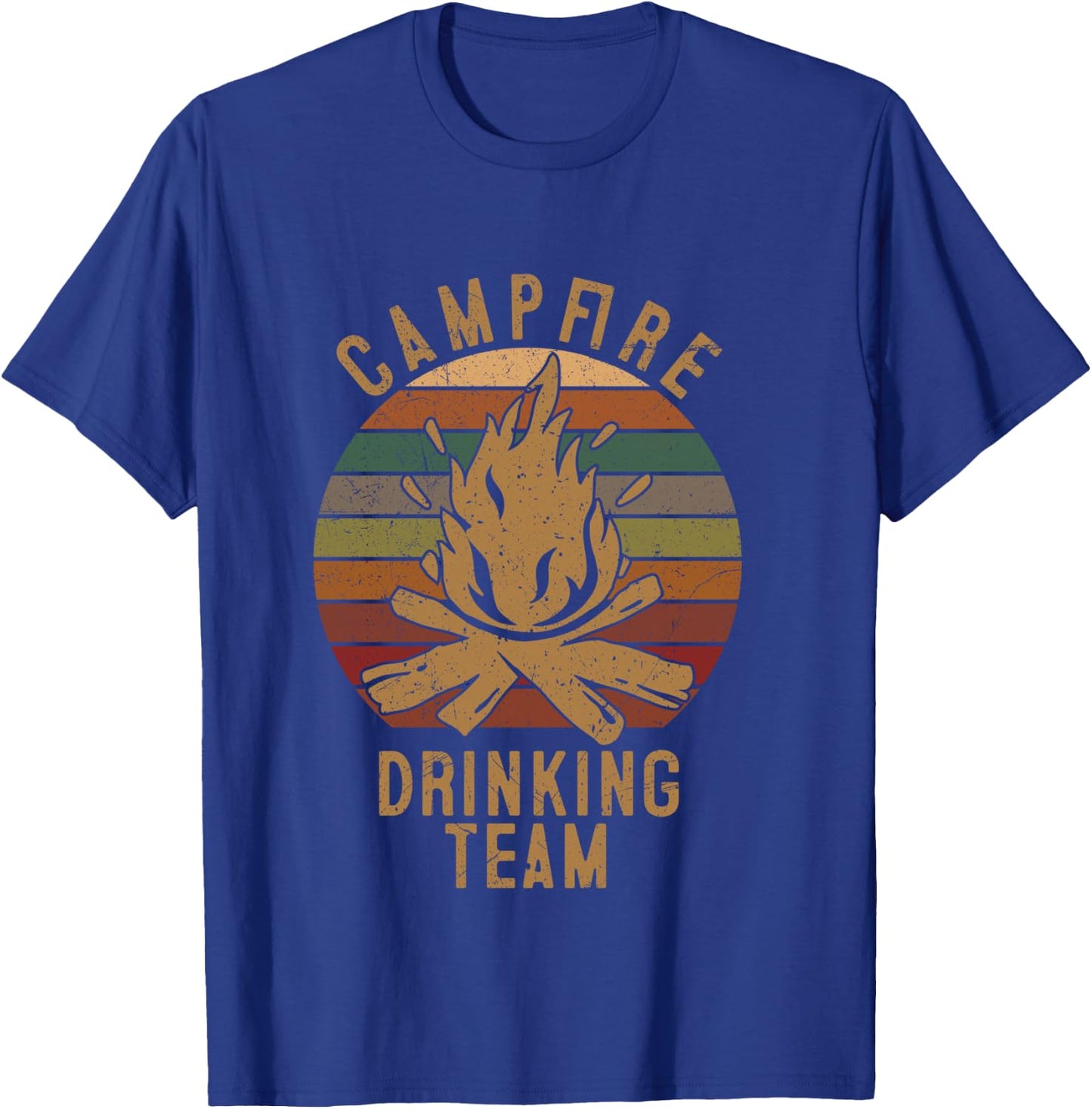 Campfire Drinking Team Camping Lovers Gifts Camper T-Shirt - T-Shirt | Royal