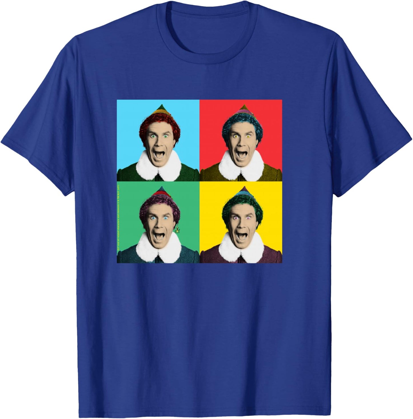 Elf Movie Buddy Pop Art Christmas Movie T-Shirt - T-Shirt | Royal
