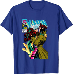 Marvel X-Men Gambit & Rogue Beautiful Couple Cover T-Shirt - T-Shirt | Royal