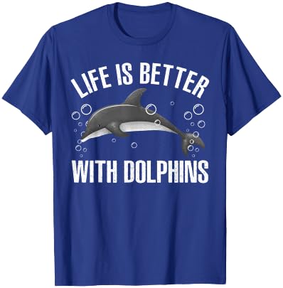 Cool Dolphin Women Sea Ocean Animal Dolphin Lover T-Shirt - T-Shirt | Royal