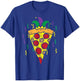 Mardi Gras Jester Pizza Funny Carnival Food Men Women Kids T-Shirt - T-Shirt | Royal