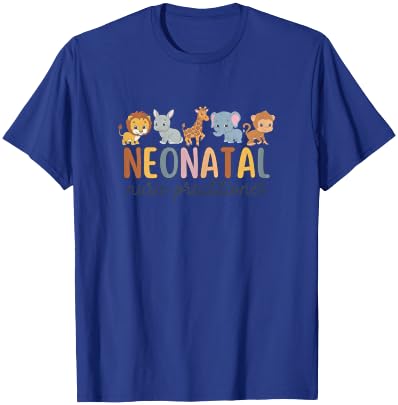Women Neonatal Nurse Practitioner Safari Animals Neonatal NP T-Shirt - T-Shirt | Royal