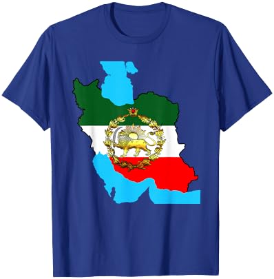 Iran flag with a golden lion T-Shirt - T-Shirt | Royal