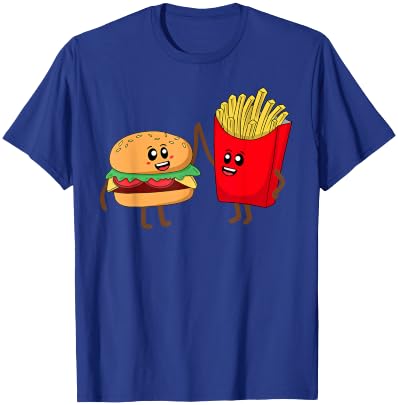 Cool Hamburger Women French Fries Burger Lover T-Shirt - T-Shirt | Royal