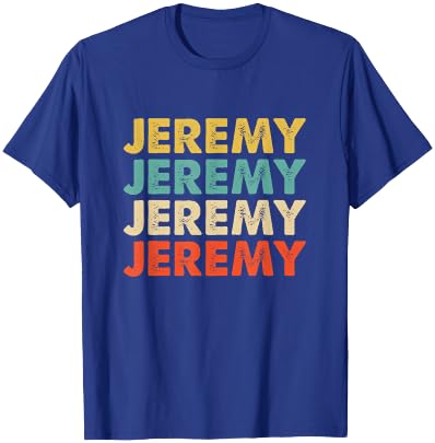 Jeremy Name T-Shirt - T-Shirt | Royal