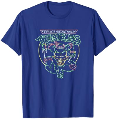Teenage Mutant Ninja Turtles Raphael Neon Sign Ninja Mode T-Shirt - T-Shirt | Royal