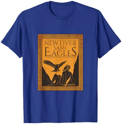 Great Prometheus Greek God Eagle Eat the Liver T-Shirt - T-Shirt | Royal