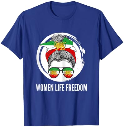 Iranian woman, flag of Iran, iranian lion IRANIAN REVOLUTION T-Shirt - T-Shirt | Royal