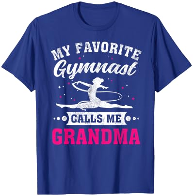 My Favorite Gymnast Calls Me Grandma Mother's Day T-Shirt - T-Shirt | Royal