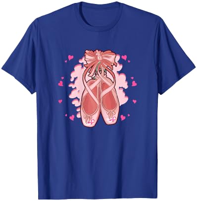 Ballerina Shoes Ballet Dancers Breast Cancer Awareness T-Shirt - T-Shirt | Royal