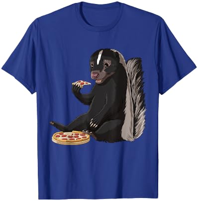 Funny Pizza Lover Skunk T-Shirt - T-Shirt | Royal