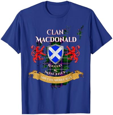 MacDonald Scottish Family Clan Middle Ages Mischief T-Shirt - T-Shirt | Royal