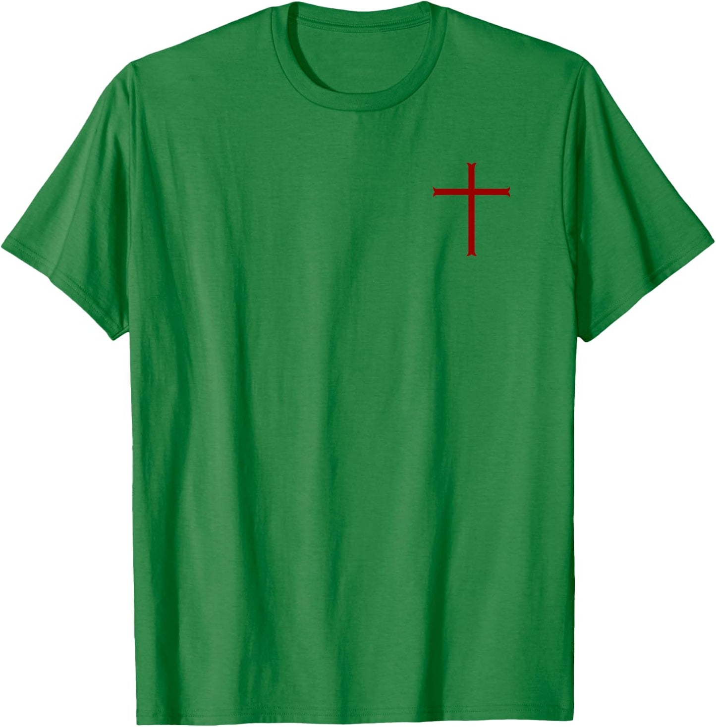 Knights Templar Oath - Christian Cross T-Shirt - T-Shirt | Irish Green