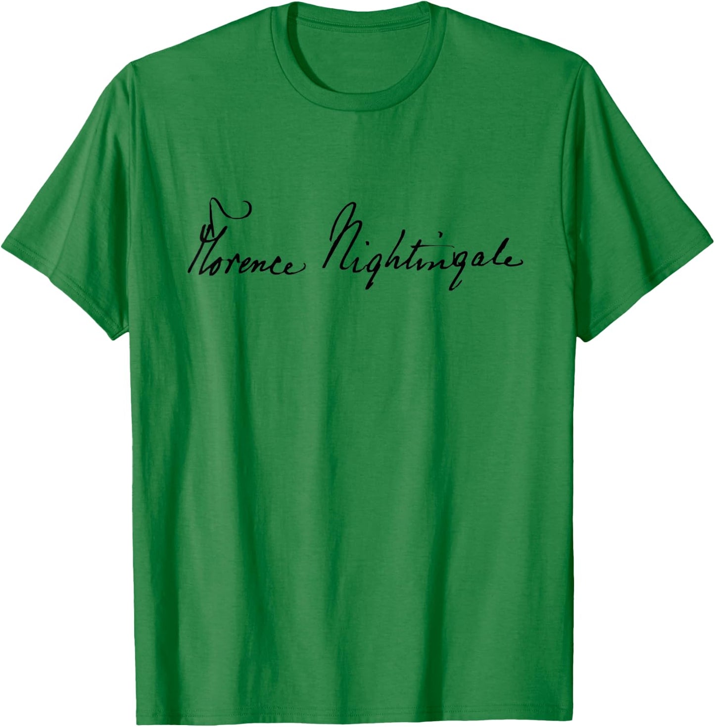 Florence Nightingale Authentic Signature T-Shirt - T-Shirt | Irish Green