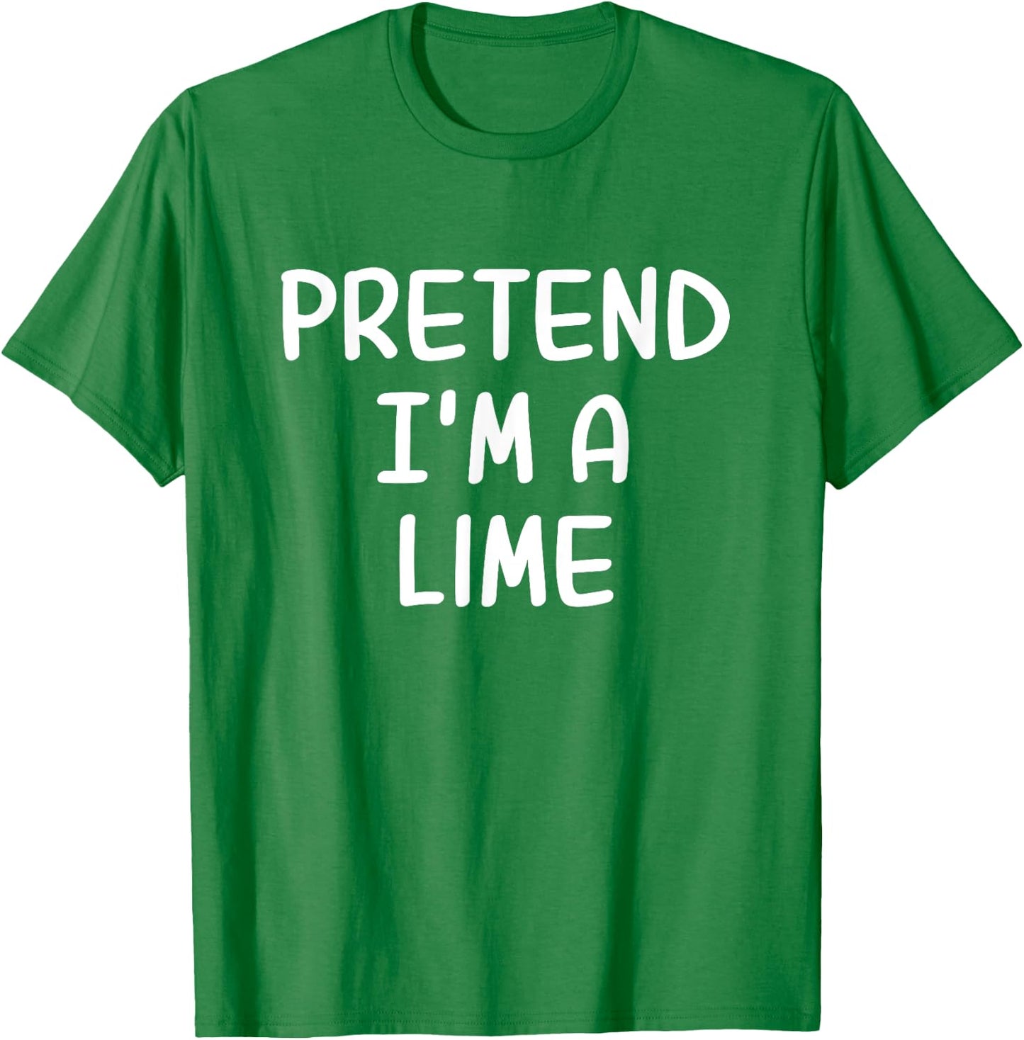Funny Halloween Party Xmas Lazy Pretend I'm a Lime T-Shirt - T-Shirt | Irish Green