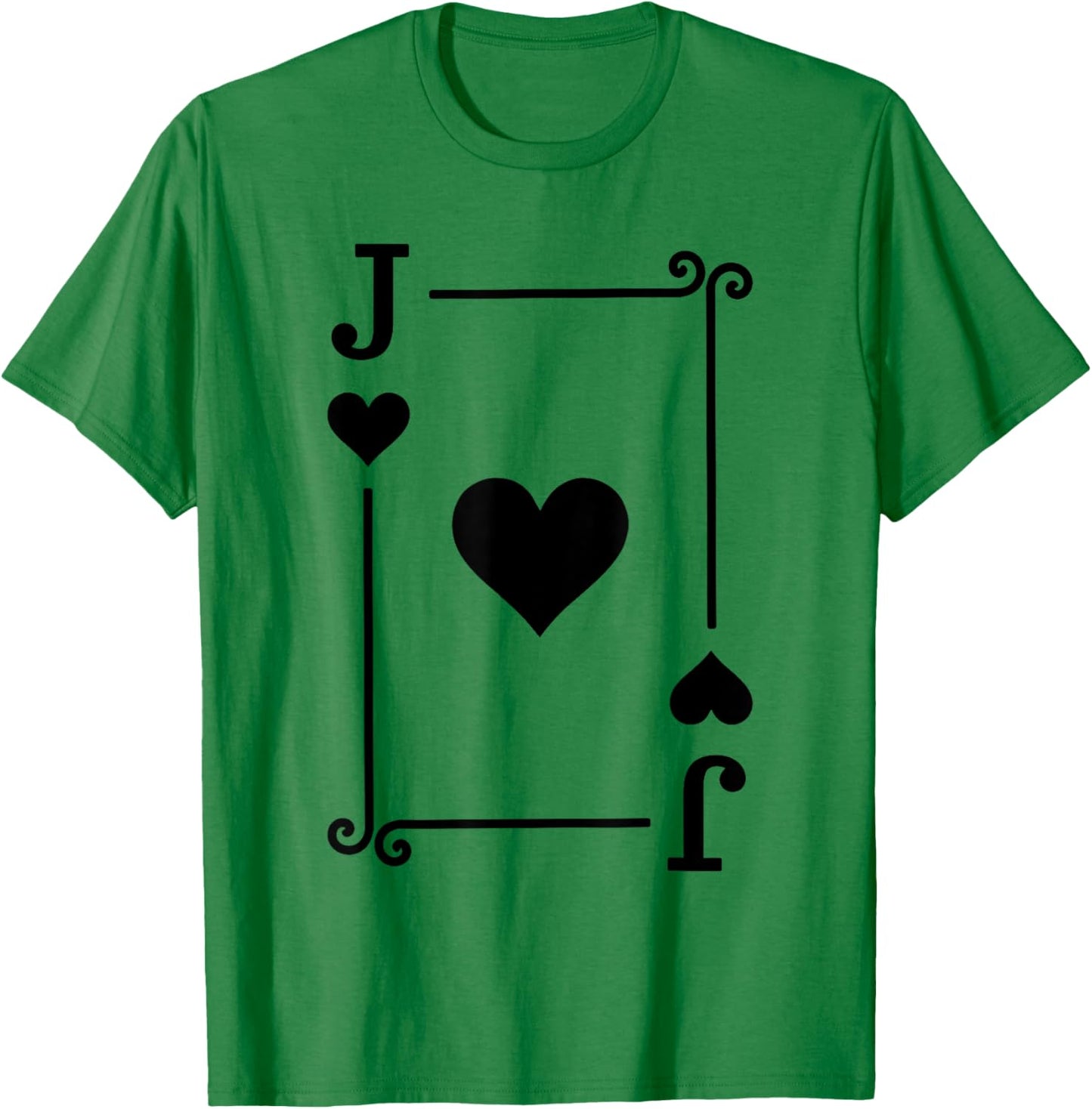 Playing Cards Costume - Jack Card - Jack of Hearts T-Shirt - T-Shirt | Irish Green