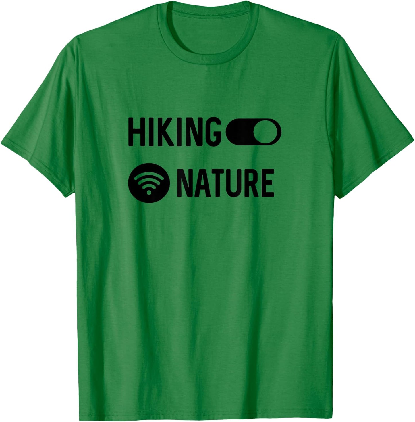 Connected To Nature Hiking Hiker T-Shirt - T-Shirt | Irish Green