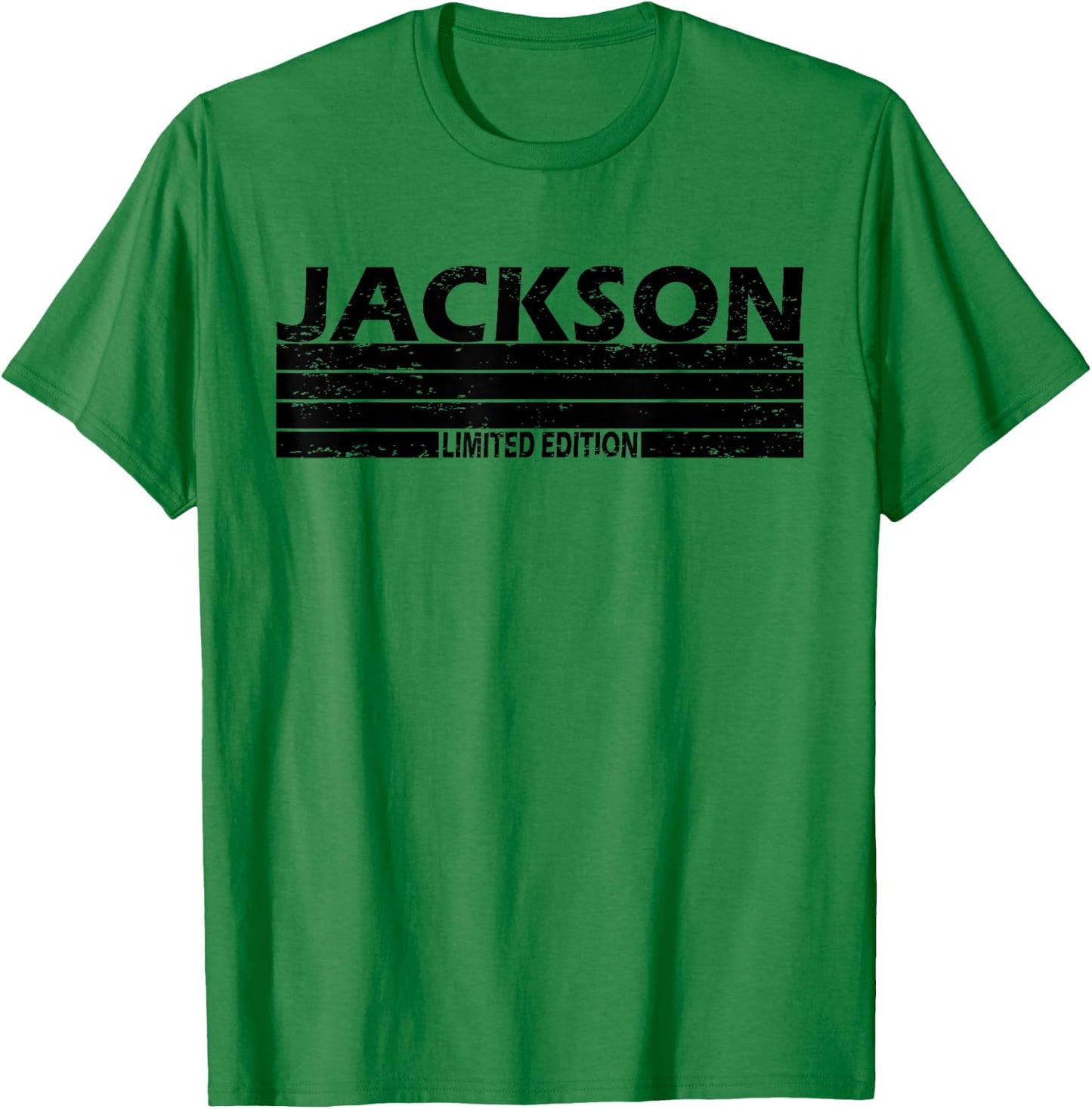 Jackson Surname Limited Edition Retro Vintage Style Sunset T-Shirt - T-Shirt | Irish Green