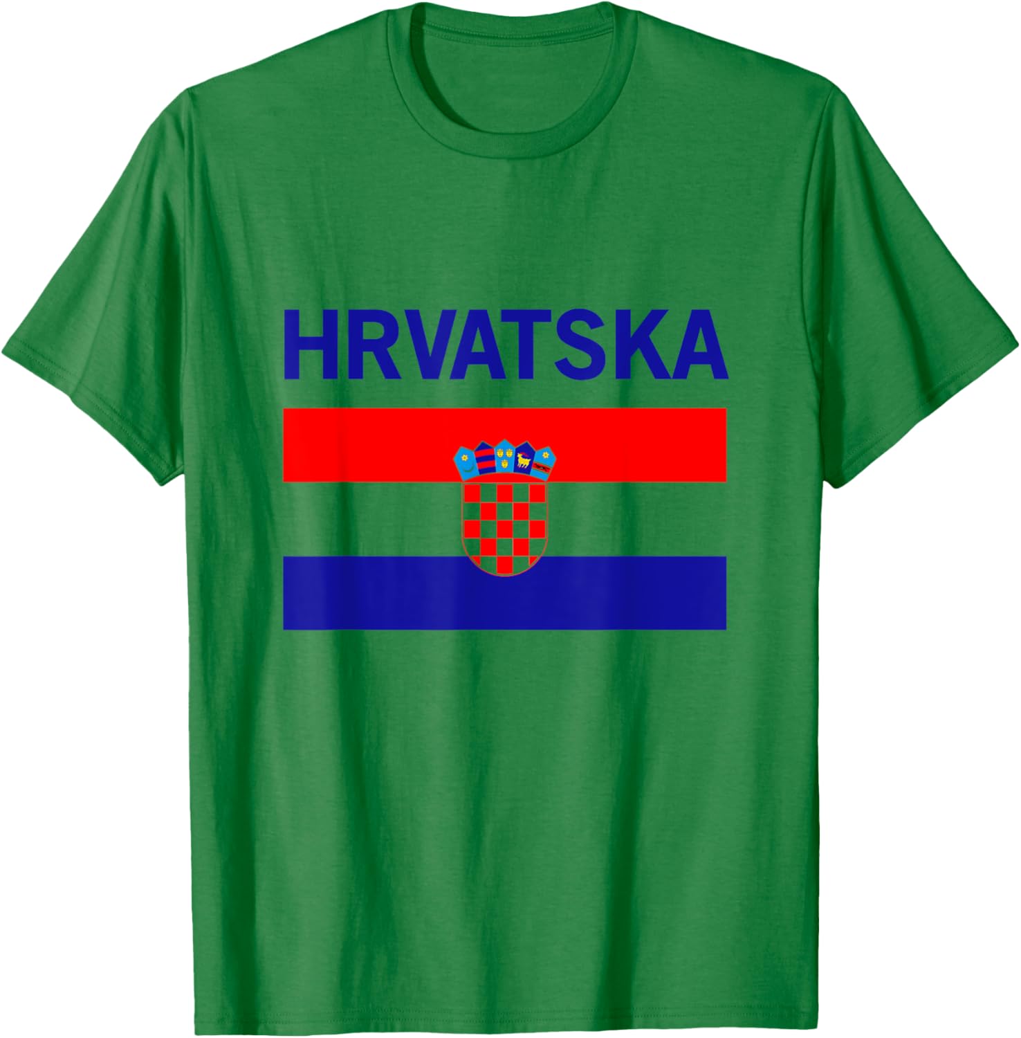 Croatia Flag Hrvatska T-Shirt - T-Shirt | Irish Green