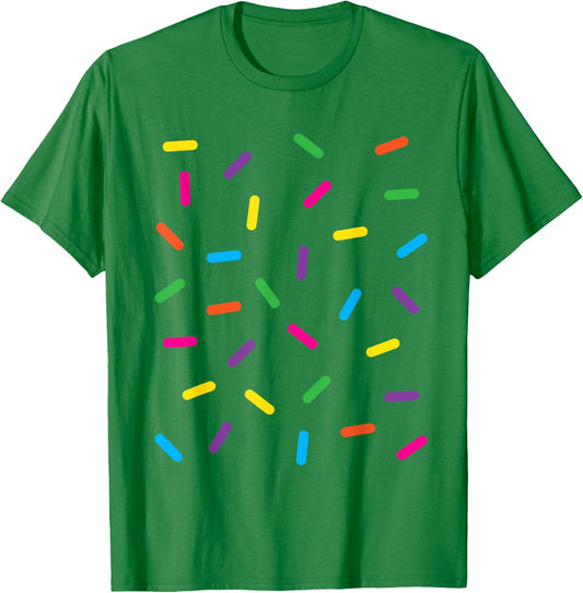 Funny Ice Cream Rainbow Sprinkles Jimmies Halloween Costume Men Women Kids T-Shirt - T-Shirt | Irish Green