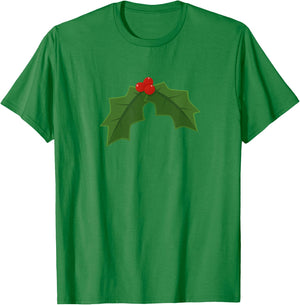 Holly - Holly and berries Christmas T-Shirt - T-Shirt | Irish Green