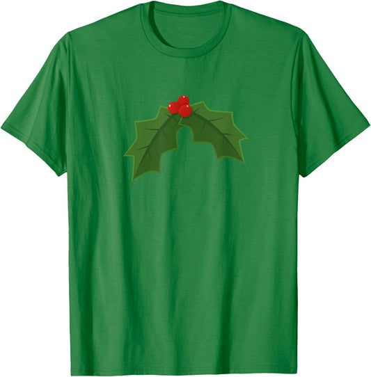 Holly - Holly and berries Christmas T-Shirt - T-Shirt | Irish Green